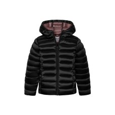 12COAT 8J: Black Puffa Coat (3-8 Years)